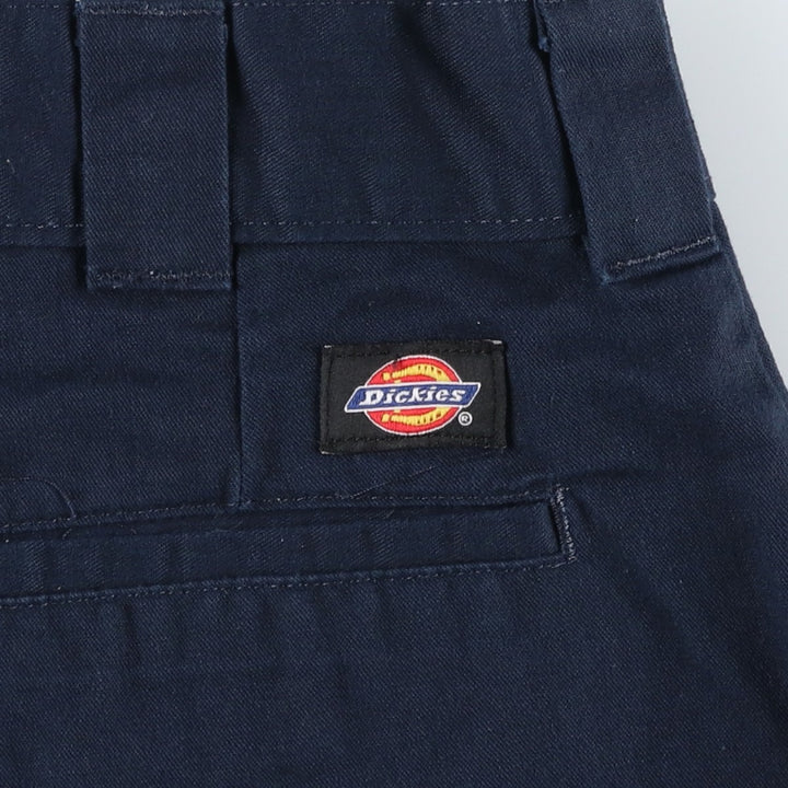 Dickies Regular Fit Cargo Shorts (Men's size W32 equivalent) polyester navy blue type Vintage Second Hand