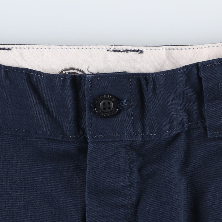 Dickies Regular Fit Cargo Shorts (Men's size W32 equivalent) polyester navy blue type Vintage Second Hand
