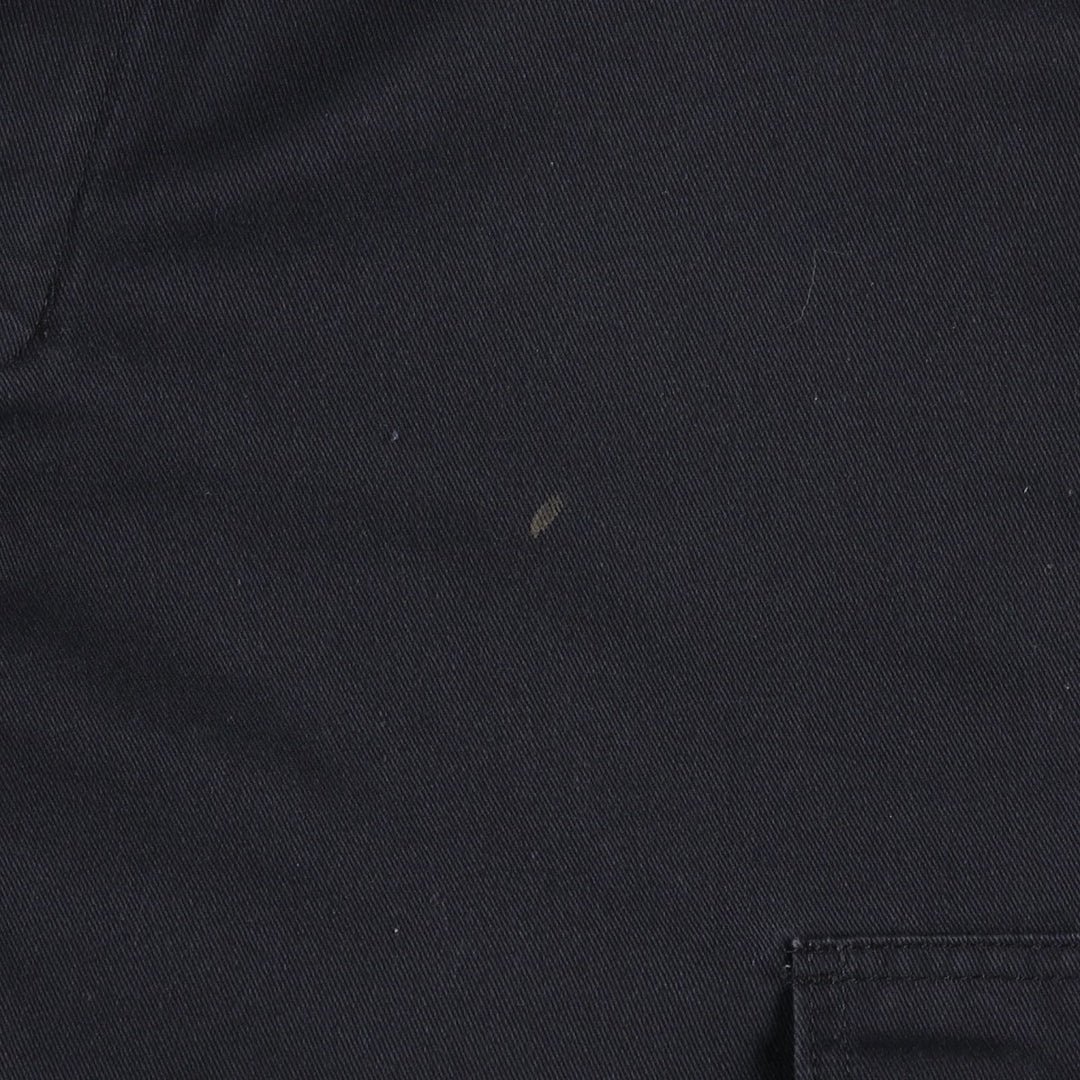Dickies Loose Fit Cargo Shorts (Men's W35 equivalent) polyester black type Vintage Second Hand