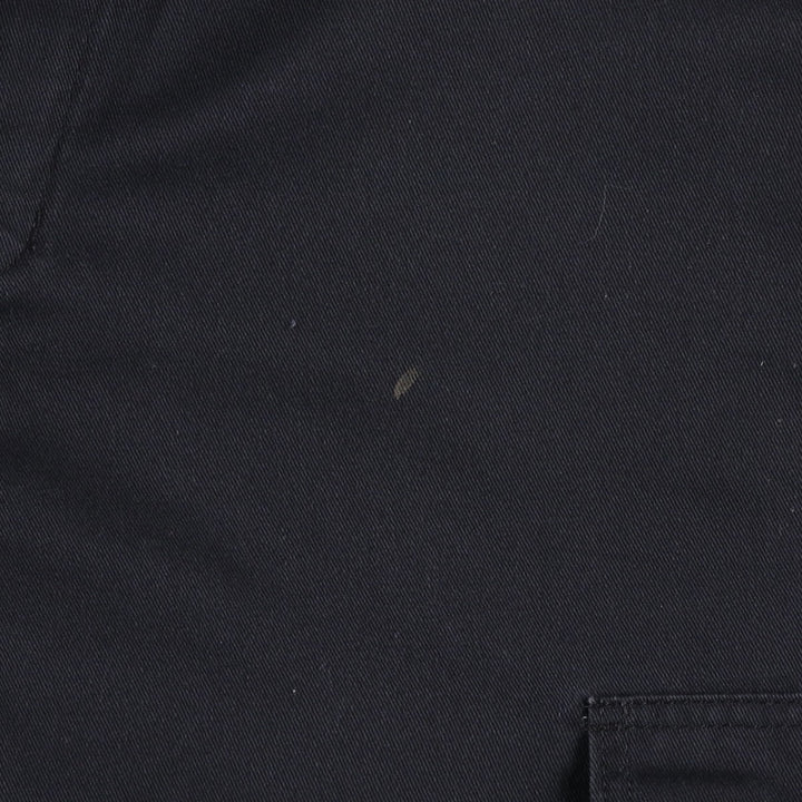 Dickies Loose Fit Cargo Shorts (Men's W35 equivalent) polyester black type Vintage Second Hand