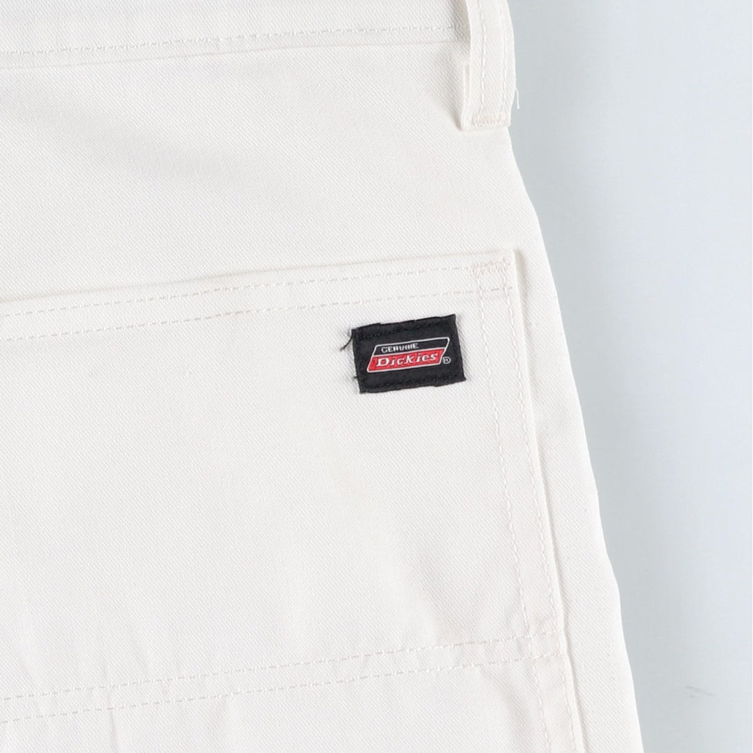 Dickies painter shorts, men's size W33 (approx.) polyester white type Vintage Second Hand
