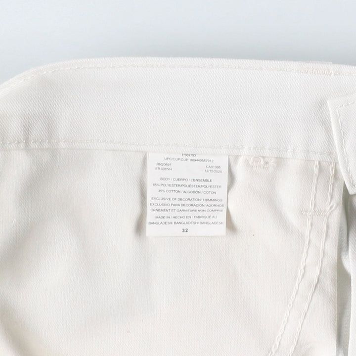 Dickies painter shorts, men's size W33 (approx.) polyester white type Vintage Second Hand