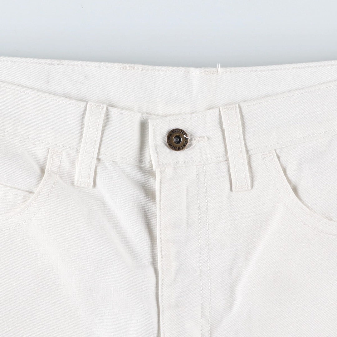 Dickies painter shorts, men's size W33 (approx.) polyester white type Vintage Second Hand