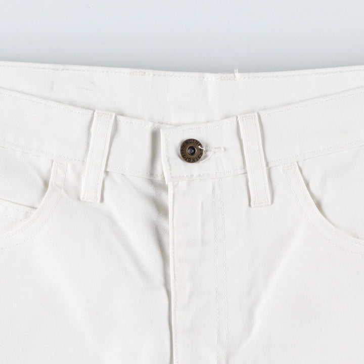 Dickies painter shorts, men's size W33 (approx.) polyester white type Vintage Second Hand