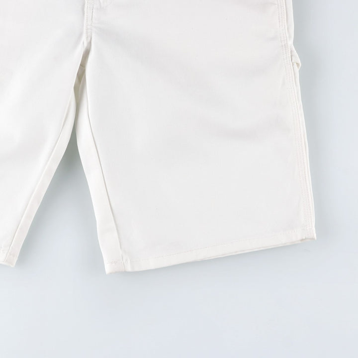 Dickies painter shorts, men's size W33 (approx.) polyester white type Vintage Second Hand