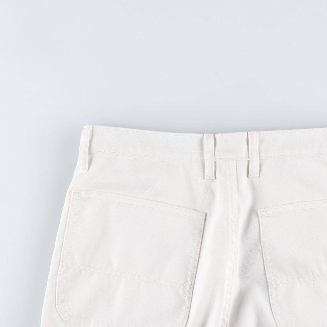Dickies painter shorts, men's size W33 (approx.) polyester white type Vintage Second Hand