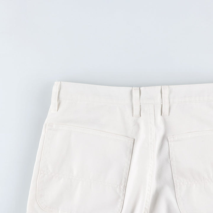 Dickies painter shorts, men's size W33 (approx.) polyester white type Vintage Second Hand