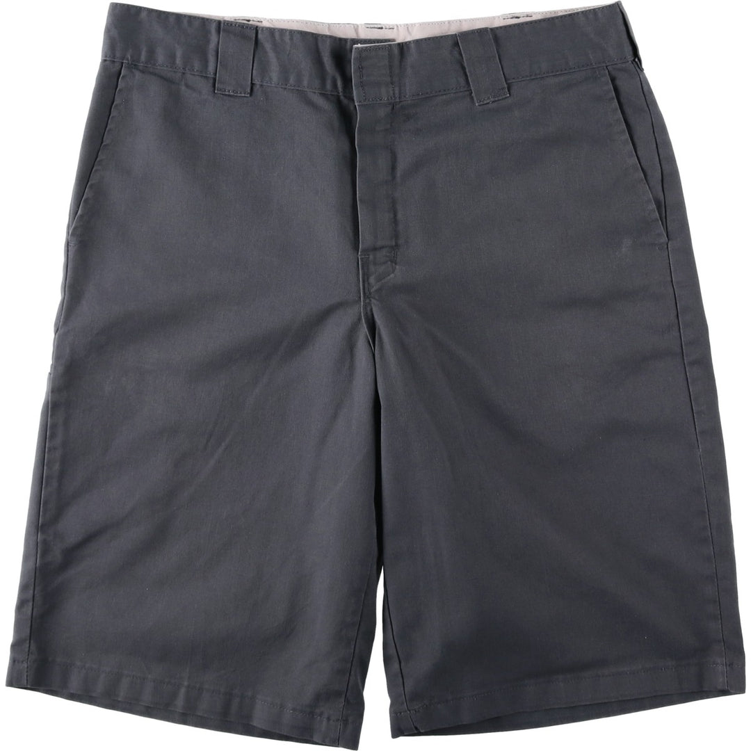 Dickies Relaxed Fit Work Shorts, Half Pants, Men's, W36 equivalent polyester Charcoal Vintage Second Hand