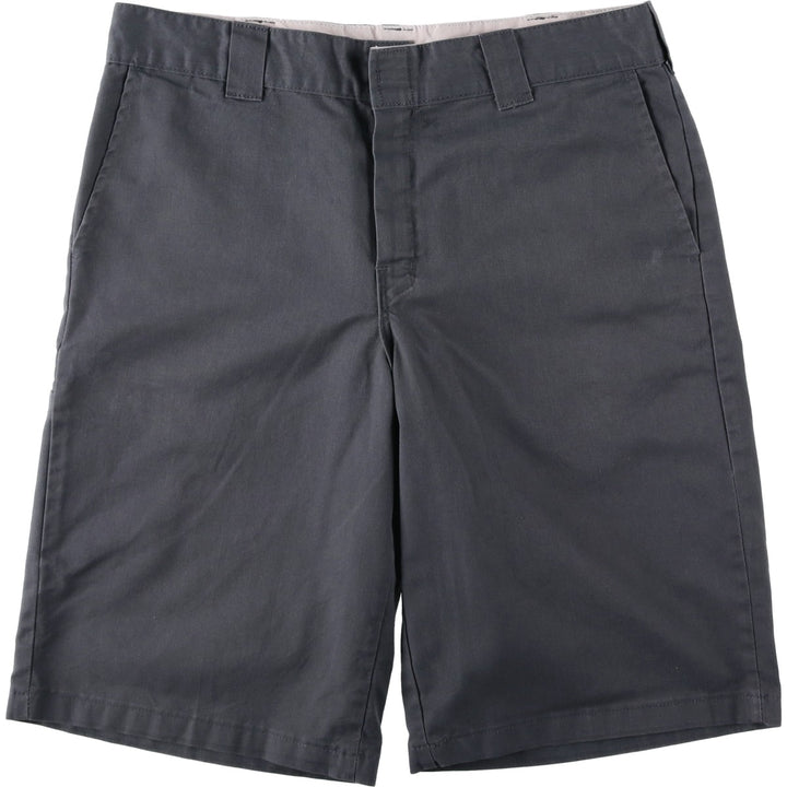 Dickies Relaxed Fit Work Shorts, Half Pants, Men's, W36 equivalent polyester Charcoal Vintage Second Hand