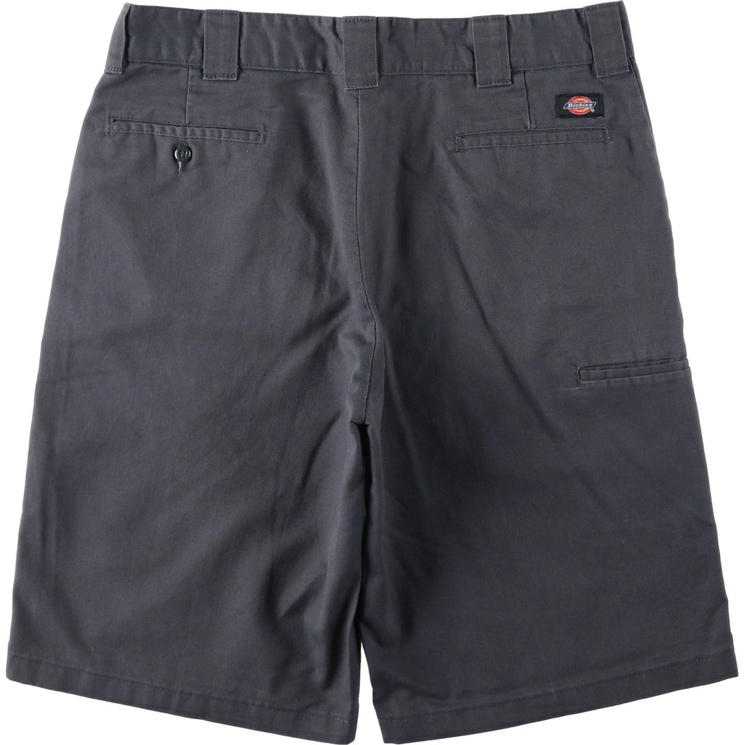 Dickies Relaxed Fit Work Shorts, Half Pants, Men's, W36 equivalent polyester Charcoal Vintage Second Hand