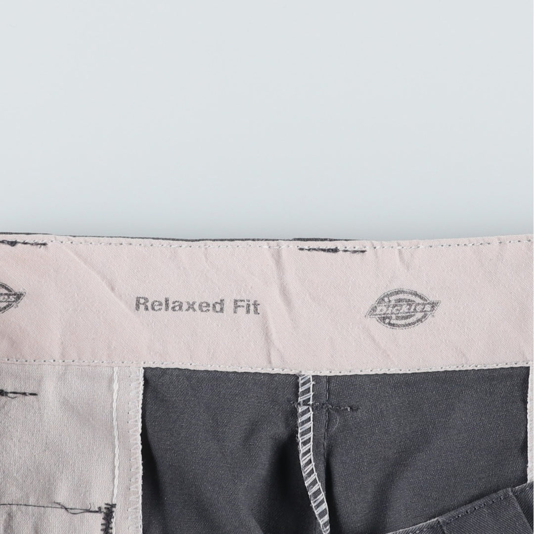 Dickies Relaxed Fit Work Shorts, Half Pants, Men's, W36 equivalent polyester Charcoal Vintage Second Hand