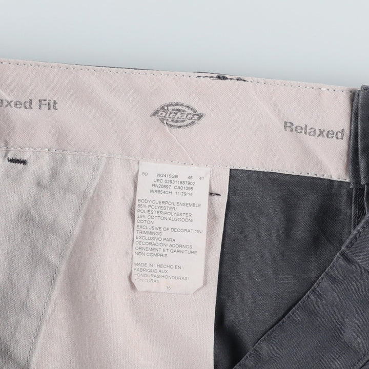 Dickies Relaxed Fit Work Shorts, Half Pants, Men's, W36 equivalent polyester Charcoal Vintage Second Hand