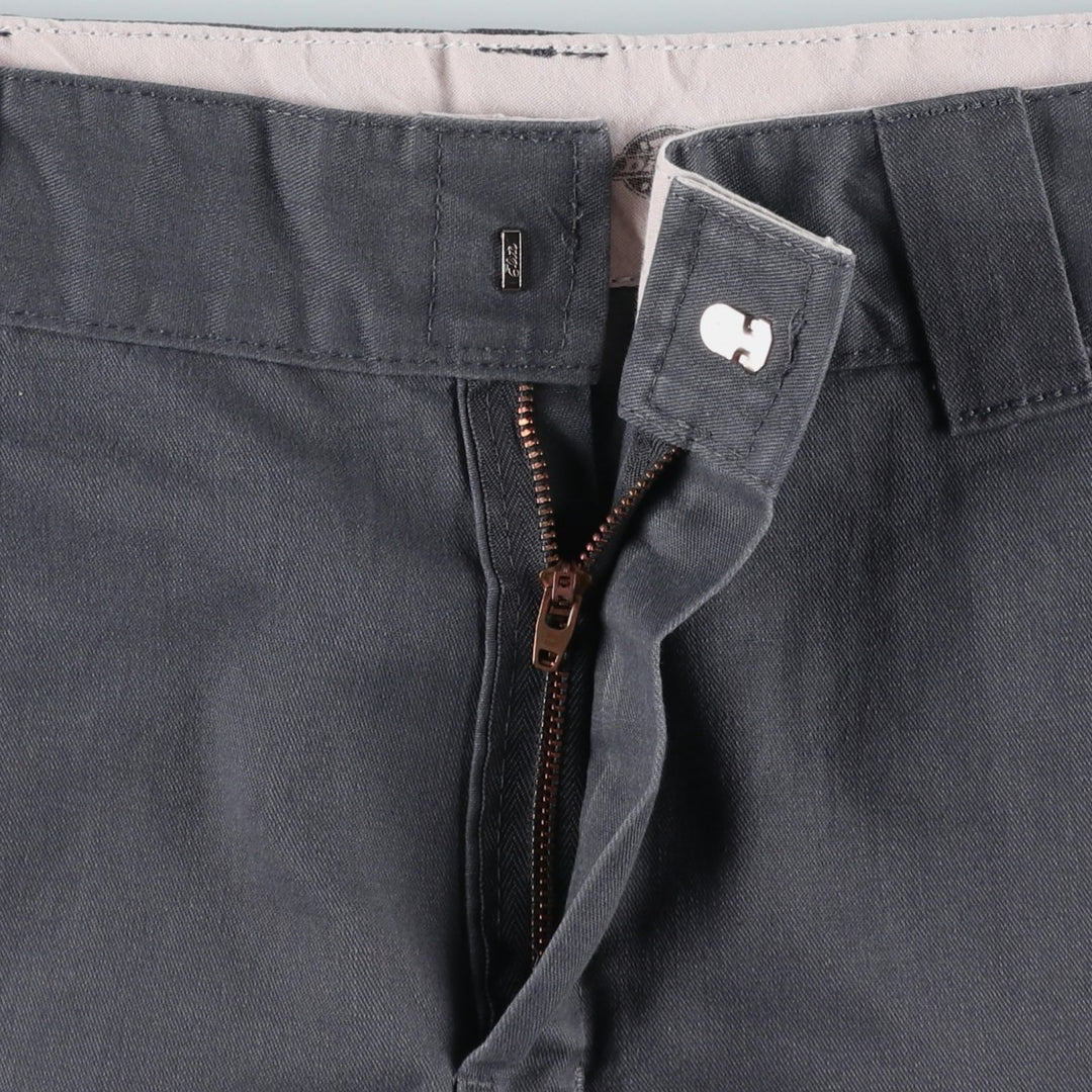 Dickies Relaxed Fit Work Shorts, Half Pants, Men's, W36 equivalent polyester Charcoal Vintage Second Hand