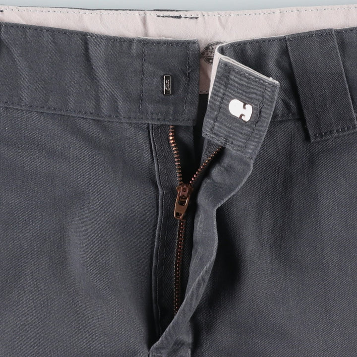 Dickies Relaxed Fit Work Shorts, Half Pants, Men's, W36 equivalent polyester Charcoal Vintage Second Hand