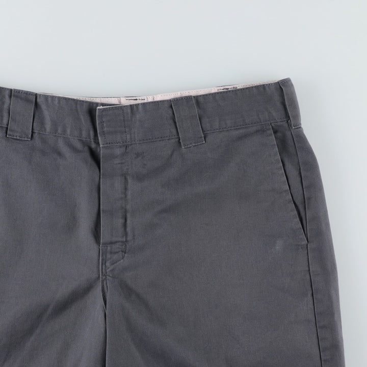 Dickies Relaxed Fit Work Shorts, Half Pants, Men's, W36 equivalent polyester Charcoal Vintage Second Hand
