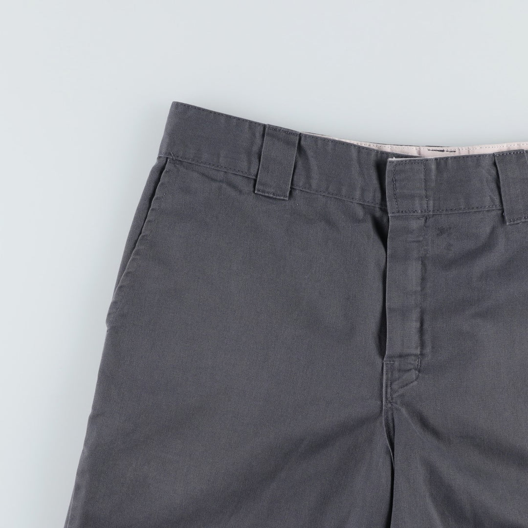 Dickies Relaxed Fit Work Shorts, Half Pants, Men's, W36 equivalent polyester Charcoal Vintage Second Hand