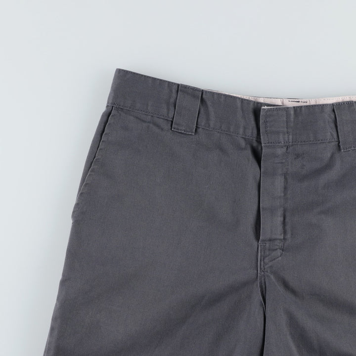 Dickies Relaxed Fit Work Shorts, Half Pants, Men's, W36 equivalent polyester Charcoal Vintage Second Hand