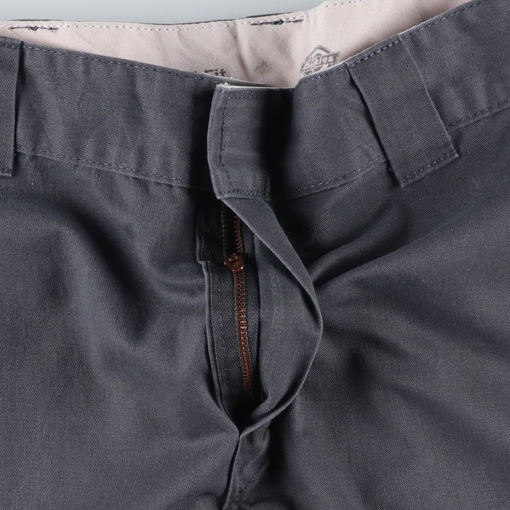 Dickies Relaxed Fit Work Shorts, Half Pants, Men's, W36 equivalent polyester Charcoal Vintage Second Hand