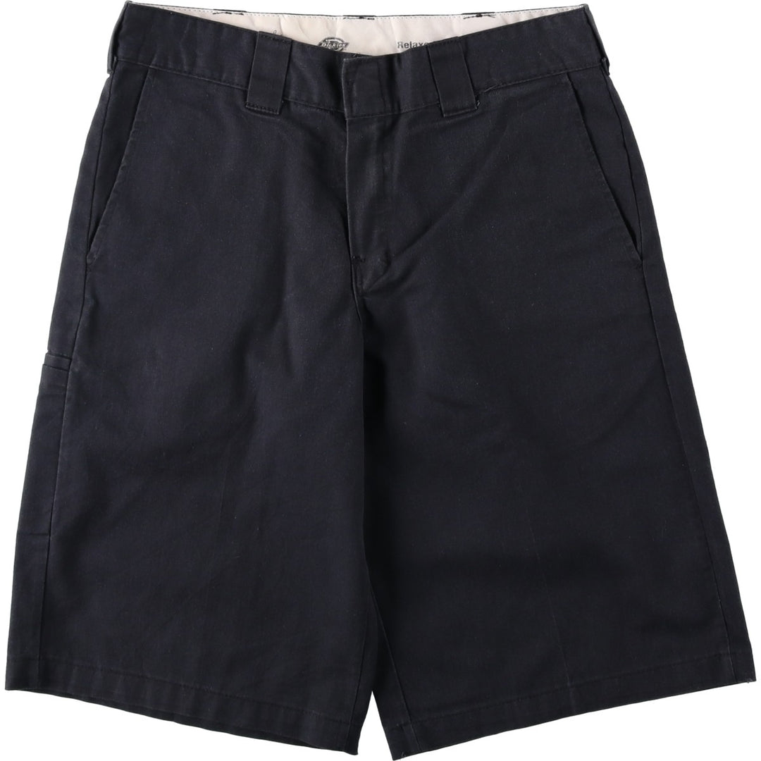 Dickies Relaxed Fit FLEX Work Shorts (Men's, equivalent to W33) polyester black type Vintage Second Hand