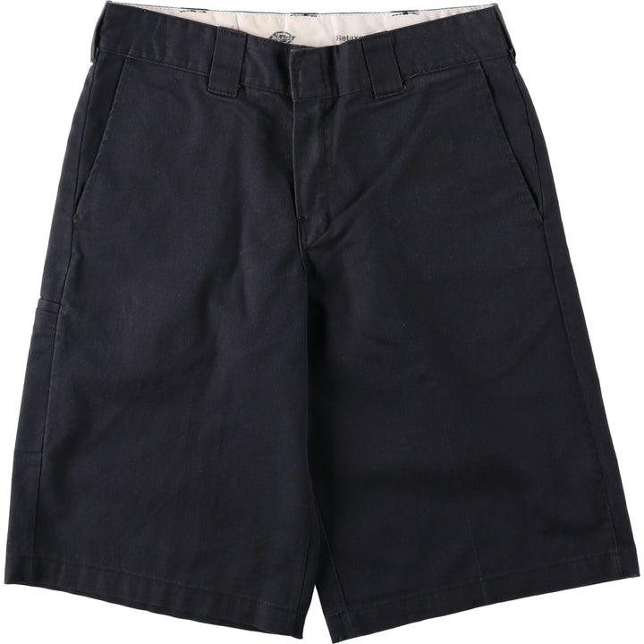 Dickies Relaxed Fit FLEX Work Shorts (Men's, equivalent to W33) polyester black type Vintage Second Hand