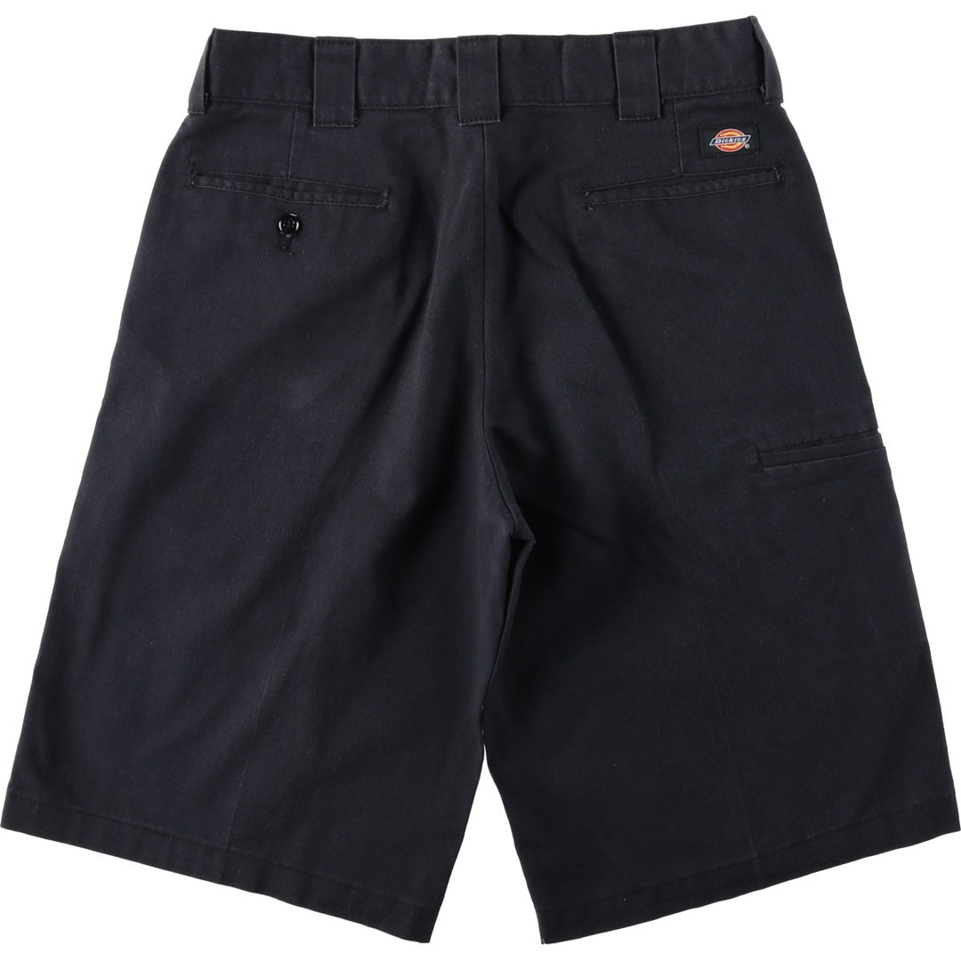 Dickies Relaxed Fit FLEX Work Shorts (Men's, equivalent to W33) polyester black type Vintage Second Hand