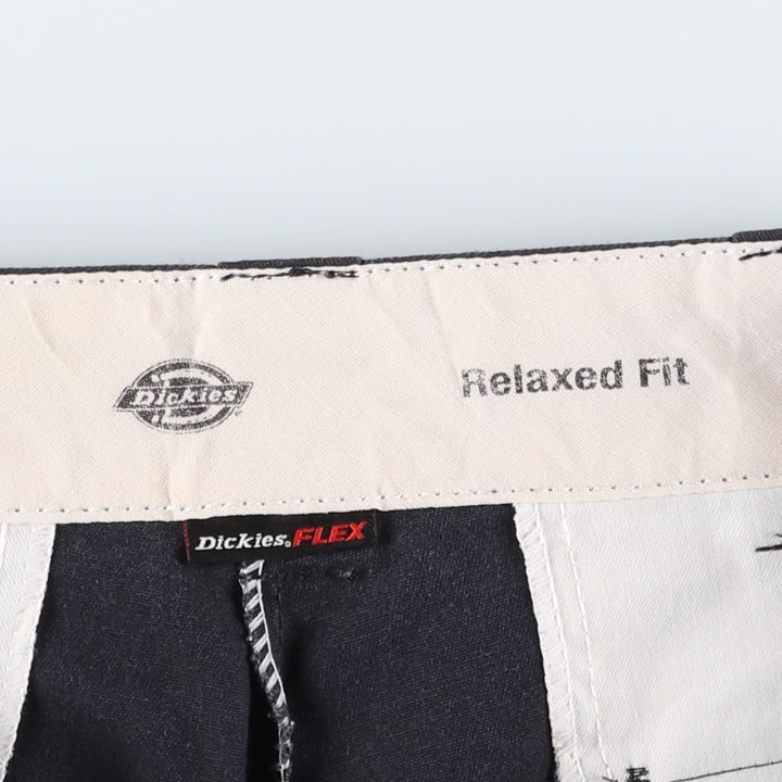 Dickies Relaxed Fit FLEX Work Shorts (Men's, equivalent to W33) polyester black type Vintage Second Hand