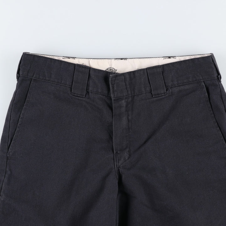 Dickies Relaxed Fit FLEX Work Shorts (Men's, equivalent to W33) polyester black type Vintage Second Hand