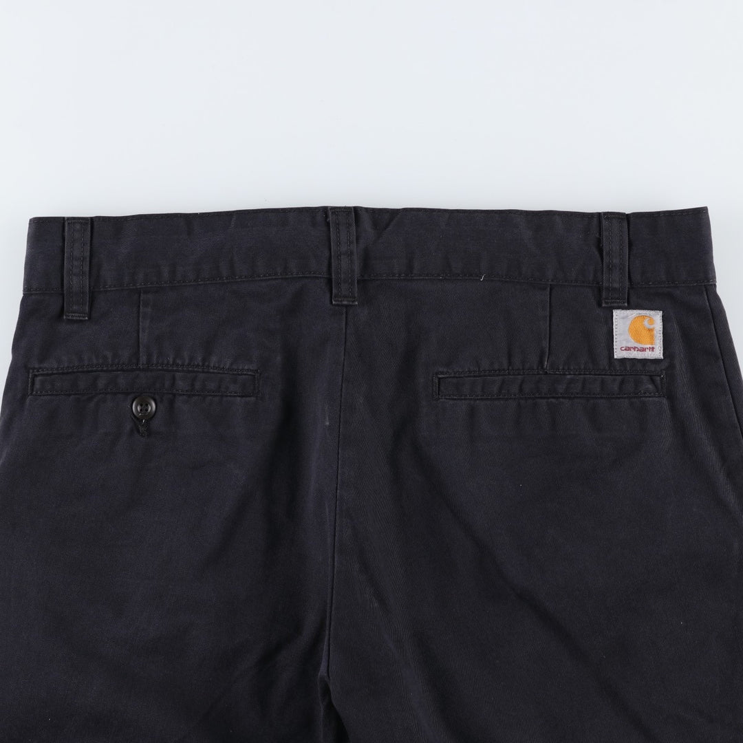 Carhartt UNIT BERMUDA Work Shorts, Men's Size W35 (approx.) polyester black type Vintage Second Hand