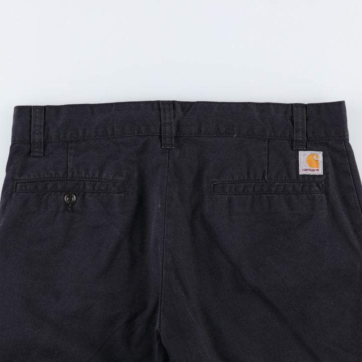 Carhartt UNIT BERMUDA Work Shorts, Men's Size W35 (approx.) polyester black type Vintage Second Hand