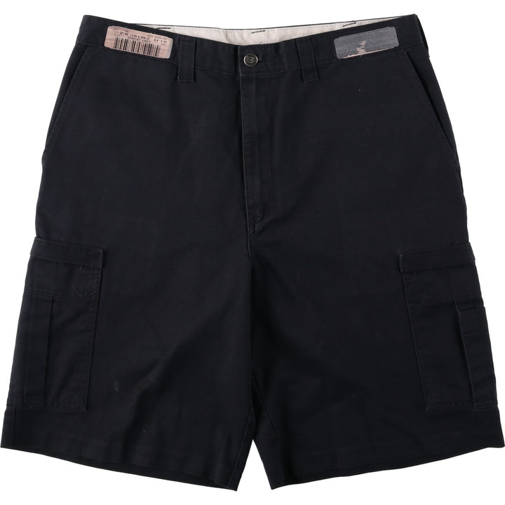 Dickies cargo shorts, half pants, men's size w35 polyester black type Vintage Second Hand