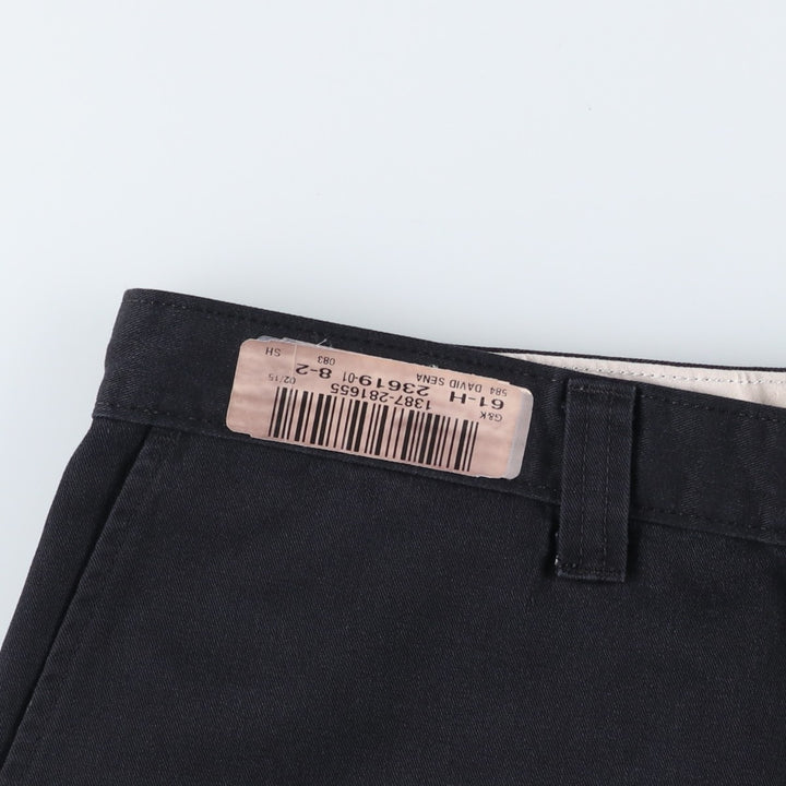 Dickies cargo shorts, half pants, men's size w35 polyester black type Vintage Second Hand