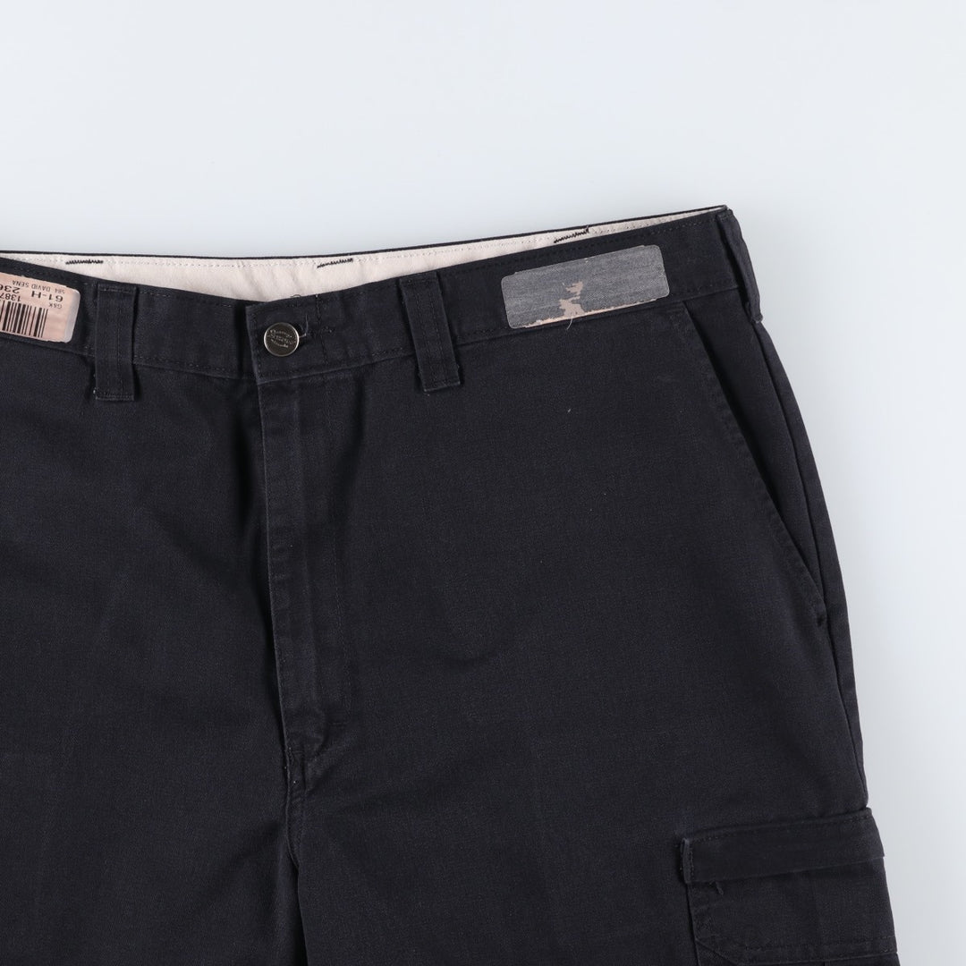 Dickies cargo shorts, half pants, men's size w35 polyester black type Vintage Second Hand