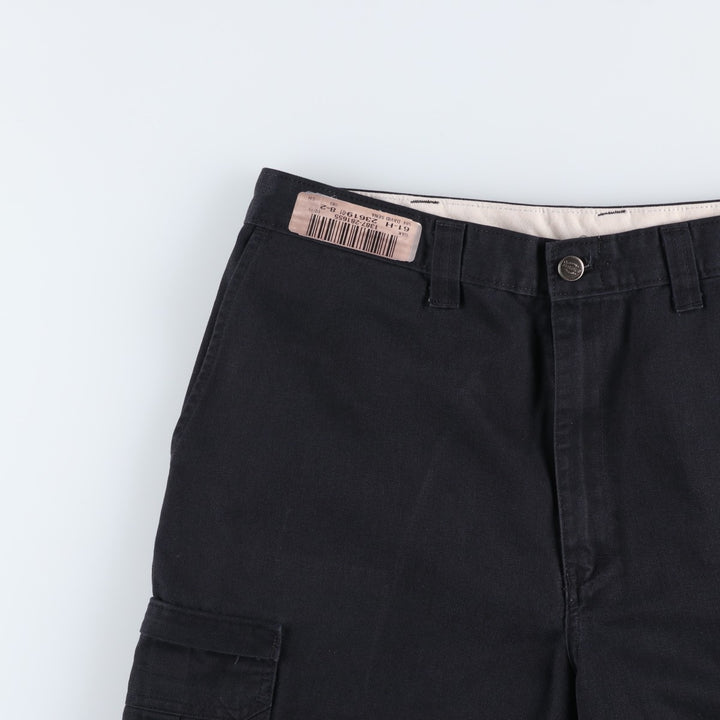Dickies cargo shorts, half pants, men's size w35 polyester black type Vintage Second Hand