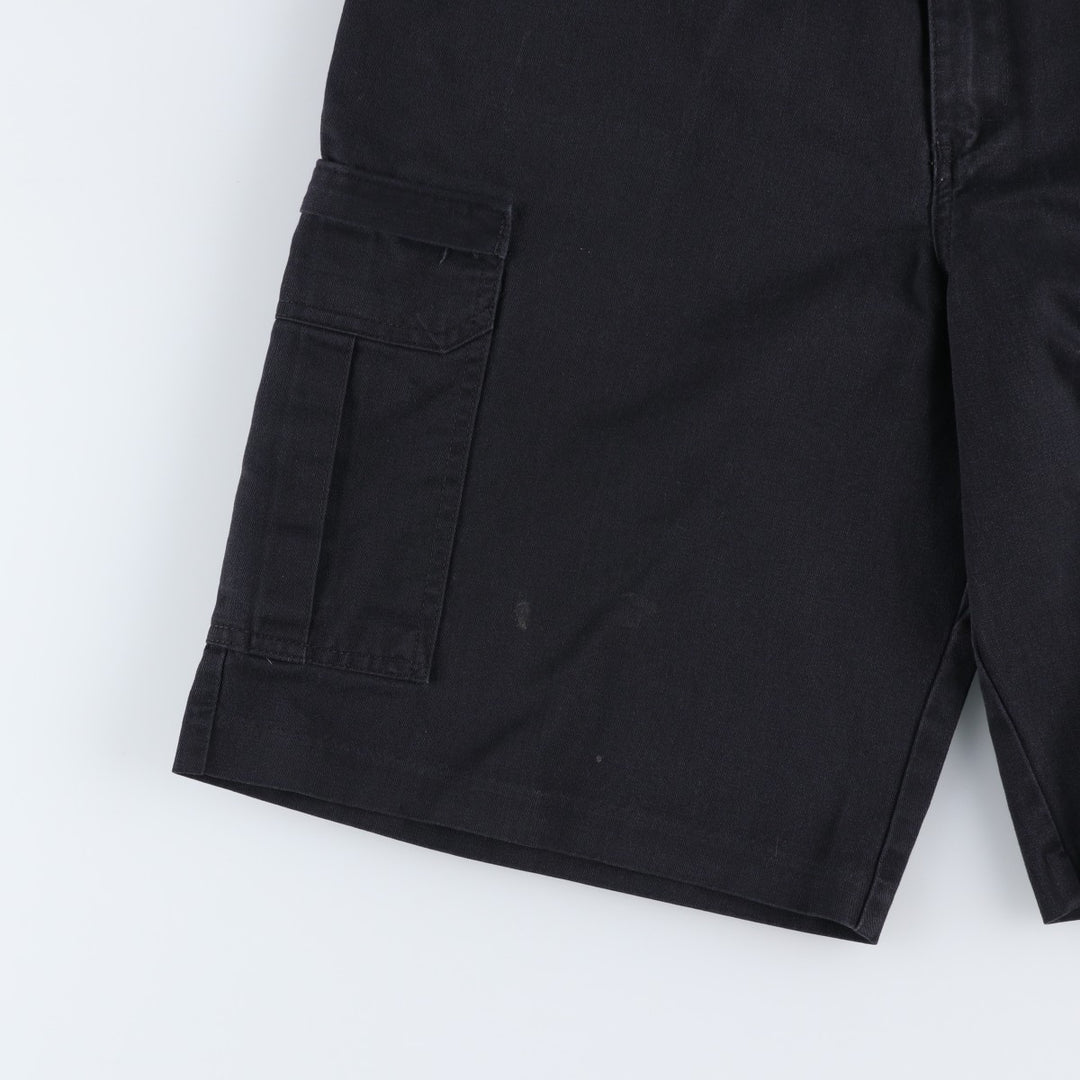 Dickies cargo shorts, half pants, men's size w35 polyester black type Vintage Second Hand