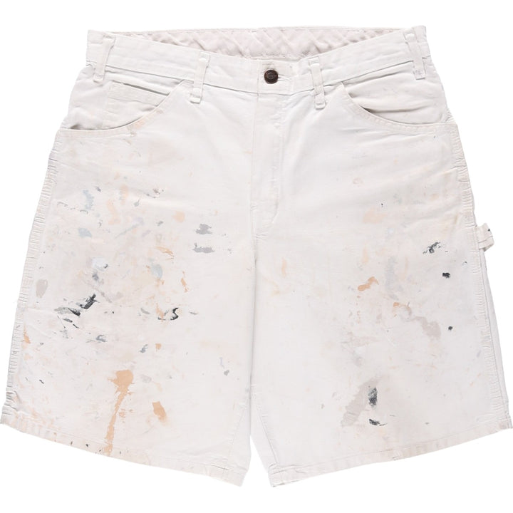 Dickies SHERWIN WILLIAMS Painter Shorts, Men's W32 (approx.) cotton white type Vintage Second Hand