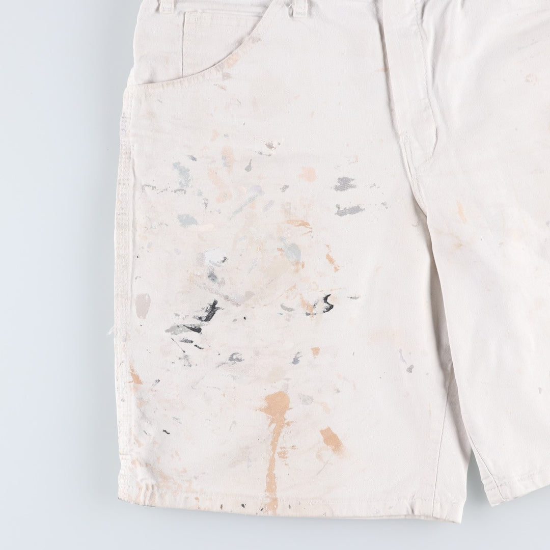 Dickies SHERWIN WILLIAMS Painter Shorts, Men's W32 (approx.) cotton white type Vintage Second Hand