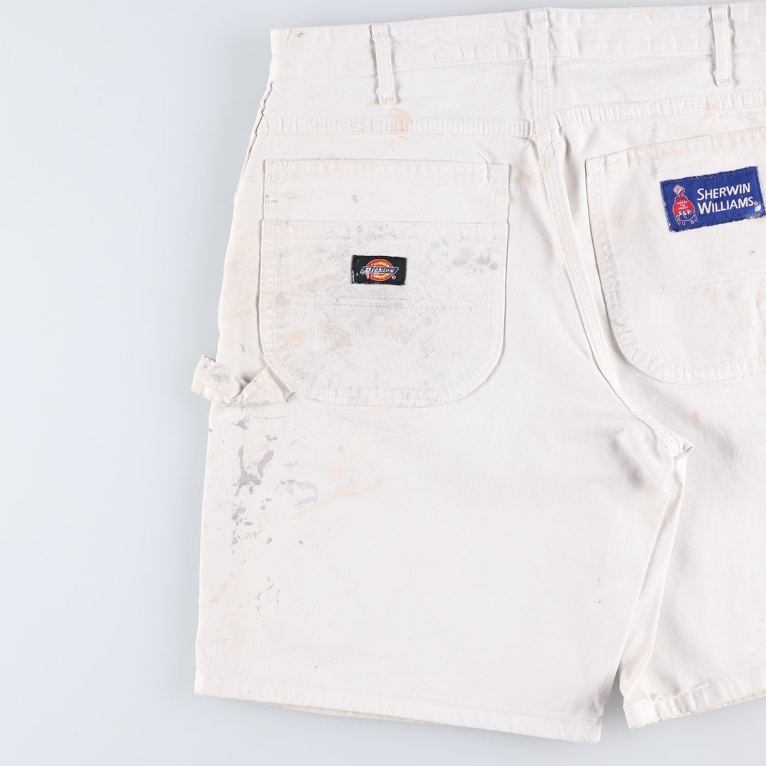 Dickies SHERWIN WILLIAMS Painter Shorts, Men's W32 (approx.) cotton white type Vintage Second Hand