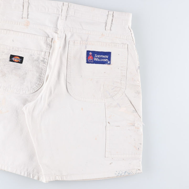 Dickies SHERWIN WILLIAMS Painter Shorts, Men's W32 (approx.) cotton white type Vintage Second Hand