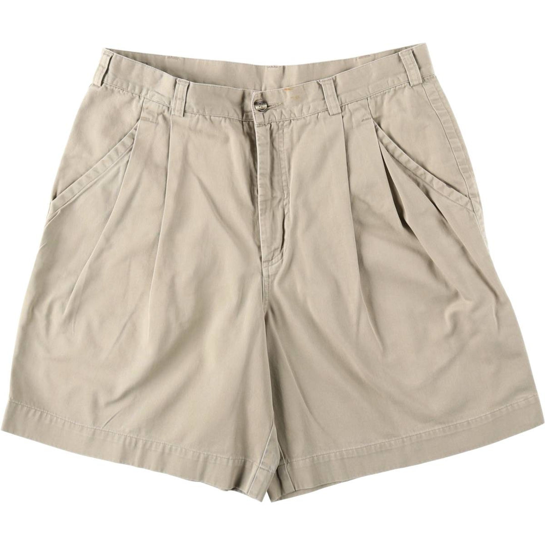 1990'S Patagonia 57811S91 Two-Pleat Chino Shorts, Men's Size W33 (approx.), Vintage cotton Beige type Vintage Second Hand