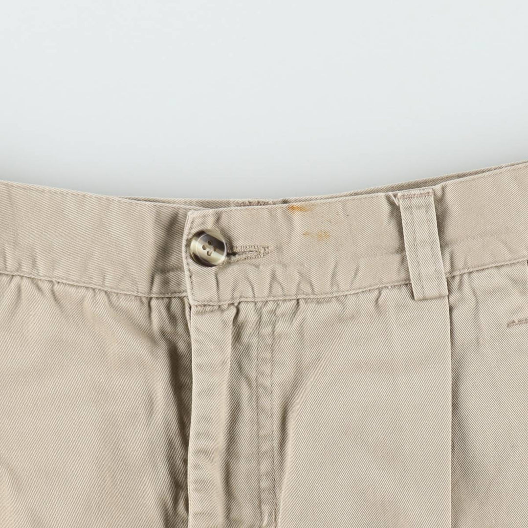 1990'S Patagonia 57811S91 Two-Pleat Chino Shorts, Men's Size W33 (approx.), Vintage cotton Beige type Vintage Second Hand