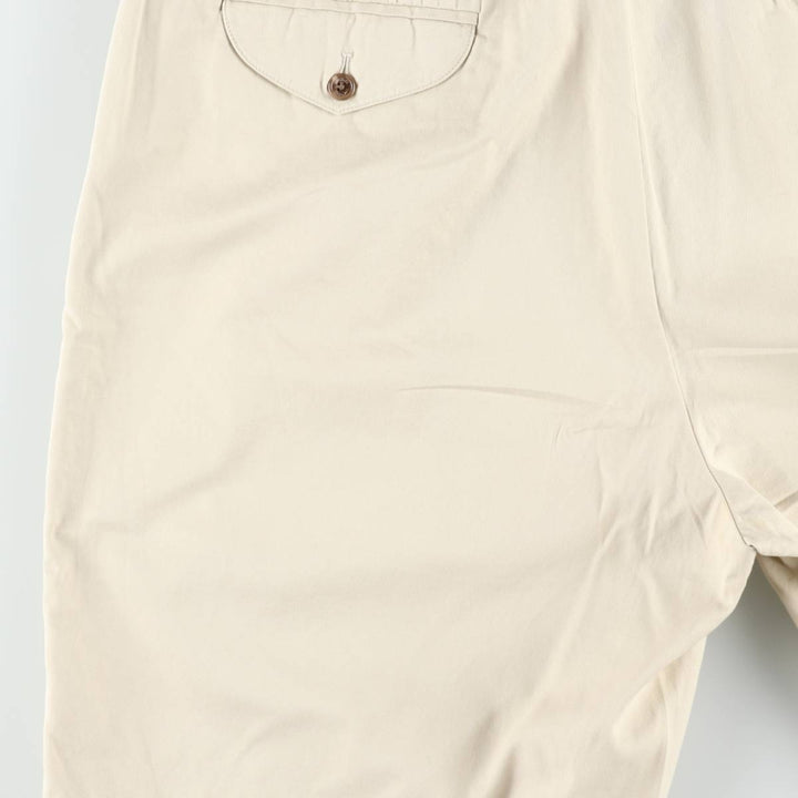 Ralph Lauren POLO GOLF CLASSIC GOLF SHORT Two-Pleat Chino Shorts Men's W36 (approx.) cotton Beige type Vintage Second Hand