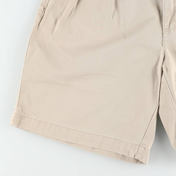Ralph Lauren Polo Ralph Lauren TYLER SHORT Two-Pleat Chino Shorts Men's W30 (approx.) cotton Beige type Vintage Second Hand