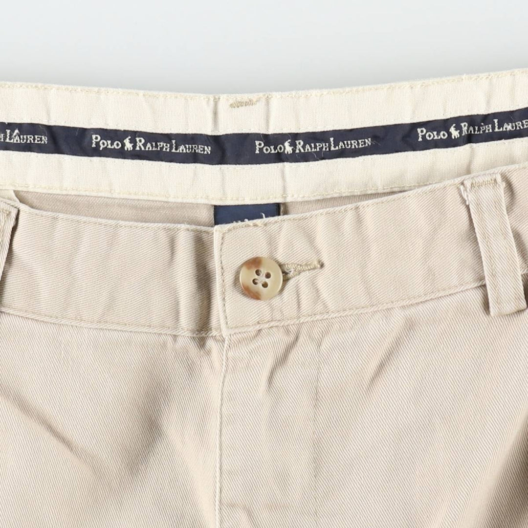 Ralph Lauren Polo Ralph Lauren ANDREW SHORT Two-Pleat Chino Shorts Men's W34 (approx.) cotton Beige type Vintage Second Hand