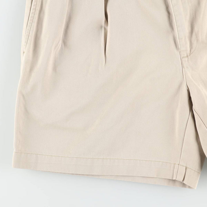 Ralph Lauren Polo Ralph Lauren ANDREW SHORT Two-Pleat Chino Shorts Men's W34 (approx.) cotton Beige type Vintage Second Hand