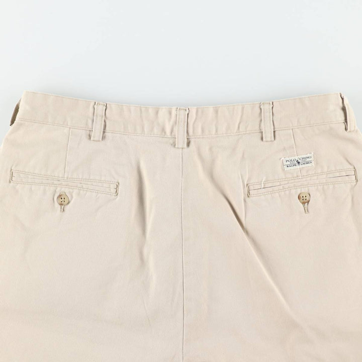 Ralph Lauren Polo Ralph Lauren ANDREW SHORT Two-Pleat Chino Shorts Men's W34 (approx.) cotton Beige type Vintage Second Hand