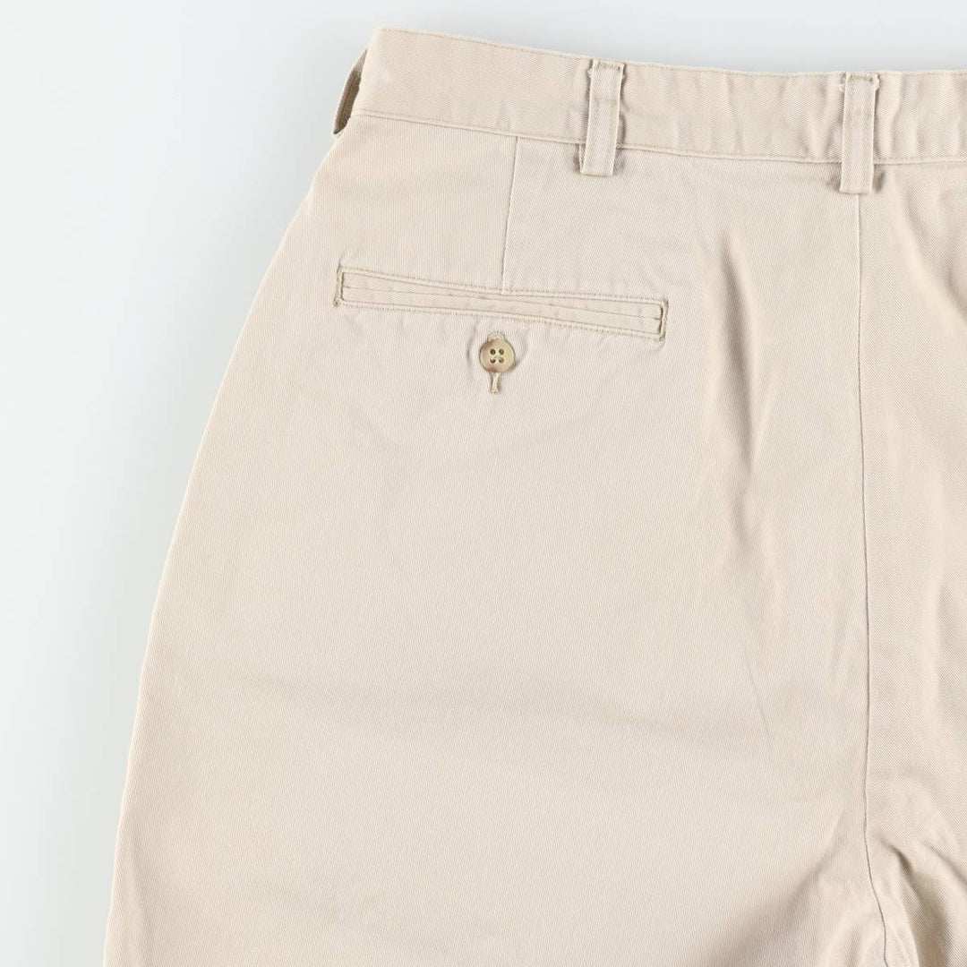 Ralph Lauren Polo Ralph Lauren ANDREW SHORT Two-Pleat Chino Shorts Men's W34 (approx.) cotton Beige type Vintage Second Hand