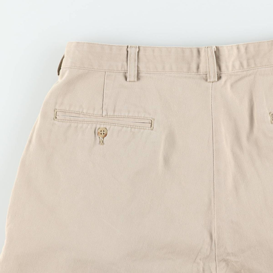 Ralph Lauren Polo Ralph Lauren TYLER SHORT Two-Pleat Chino Shorts Men's W34 (approx.) cotton Beige type Vintage Second Hand