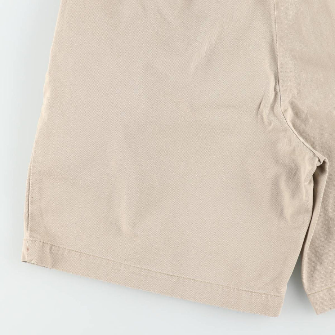 Ralph Lauren Polo Ralph Lauren TYLER SHORT Two-Pleat Chino Shorts Men's W34 (approx.) cotton Beige type Vintage Second Hand