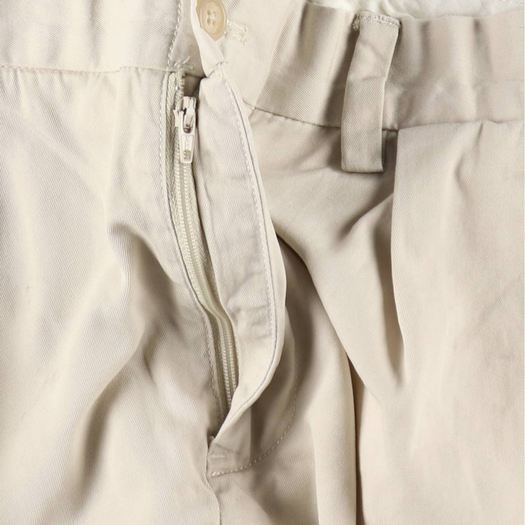 Ralph Lauren x Polo Golf Fairway Fit Shorts, Two-Pleat Chino Shorts, Men's Size W37 (approx.) cotton Beige type Vintage Second Hand
