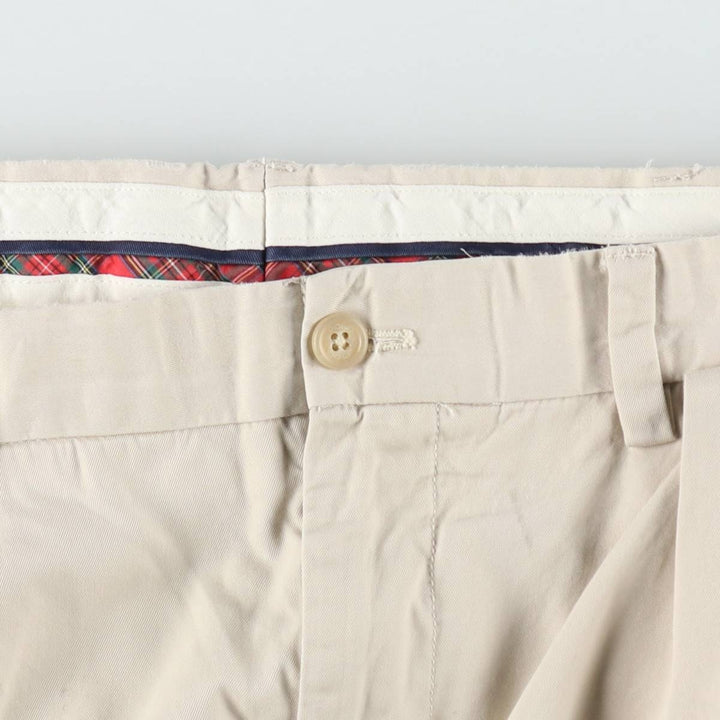 Ralph Lauren x Polo Golf Fairway Fit Shorts, Two-Pleat Chino Shorts, Men's Size W37 (approx.) cotton Beige type Vintage Second Hand